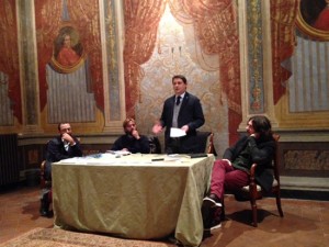 Il deputato Alessandro Mazzoli all'iniziativa sul tesseramento Pd