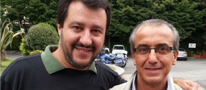 Maurizio Pinna con Matteo Salvini