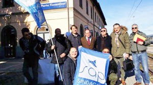 Porta Fiorentina - La manifestazione del Sap