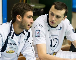Due giocatori del Tuscania volley