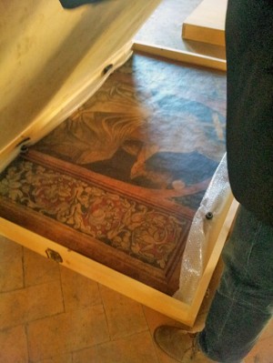 Viterbo - Gli affreschi conservati al museo civico