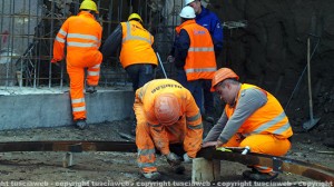 Valle Faul, il cantiere dell'ascensore verso il duomo