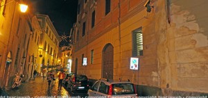 Via san Lorenzo - Le luminarie spente