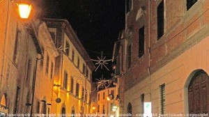 Via san Lorenzo - Le luminarie spente