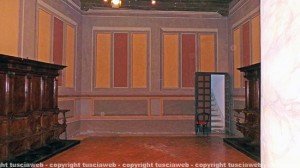Palazzo dei Priori - La sala della Madonna della Quercia vuota