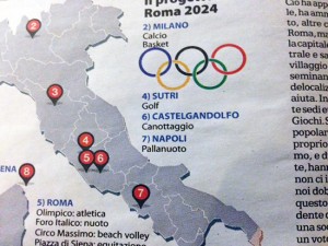 Le Olimpiadi a Sutri, l'articolo di Repubblica