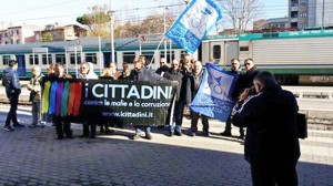 Porta Fiorentina - La manifestazione del Sap