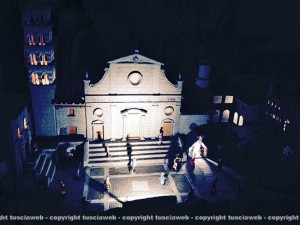 Il presepe ambientato a piazza San Lorenzo
