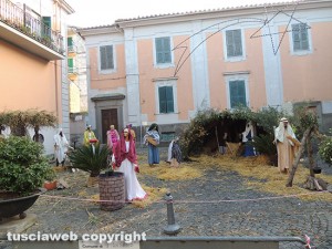Piansano - Il presepe in piazza del Mercato