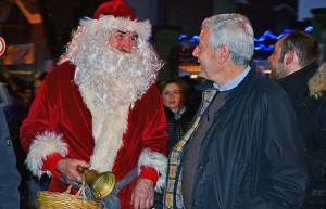 Leonardo Michelini con Babbo Natale