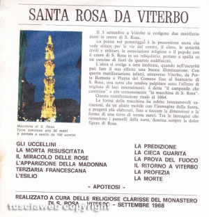 Il disco di santa Rosa