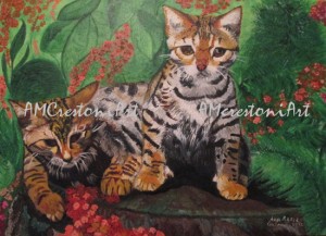 Gattini Savannah di Anna Maria Crestoni