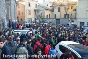 Viterbo - Liceo scientifico Ruffini - La protesta degli studenti