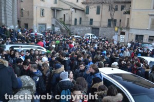 Viterbo - Liceo scientifico Ruffini - La protesta degli studenti