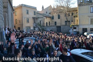 Viterbo - Liceo scientifico Ruffini - La protesta degli studenti