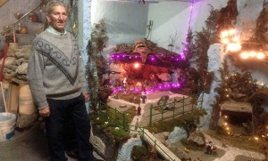 Il presepe di Aldo Viventi in cantina