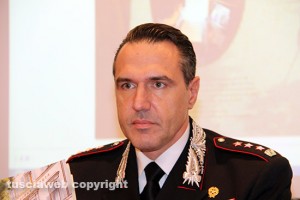 Il comandante provinciale dei carabinieri, colonnello Mauro Conte