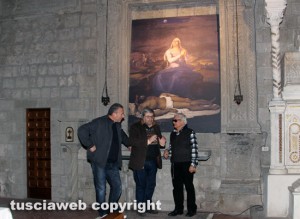 Viterbo - Basilica San Francesco – La Pietà di Sebastiano del Piombo torna a casa - Silvio Cappelli, Carlo Galeotti e padre Vittorio Trani