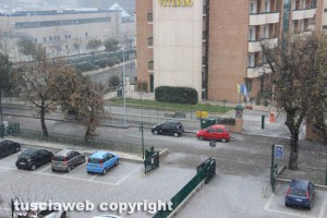 La neve su Viterbo