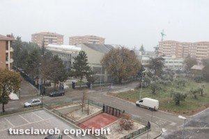 La neve su Viterbo