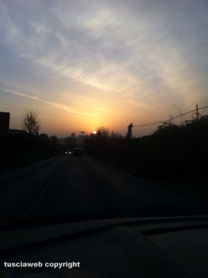 L'alba sulla Cassia