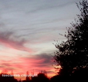 Viterbo - Tramonto su Santa Barbara