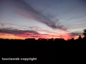 Viterbo - Tramonto su Santa Barbara