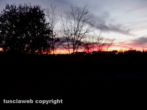 Viterbo - Tramonto su Santa Barbara