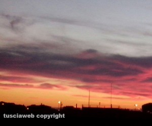 Viterbo - Tramonto su Santa Barbara