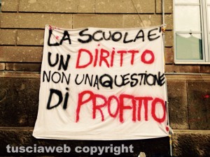 Viterbo - Gli studenti occupano il liceo scientifico Paolo Ruffini