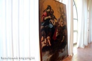 Alcune delle opere della mostra La presentazione della mostra "Immagini della Vergine"