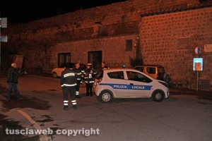Viterbo - Via del Pilastro bloccata