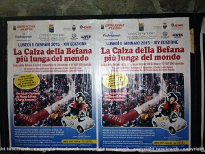 Il manifesto della Calza della Befana più lunga del mondo