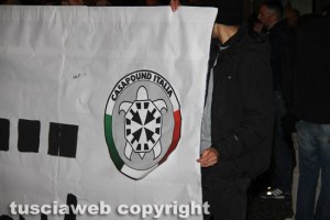 Viterbo - La fiaccolata di CasaPound di solidarietà con "Ervin, Dighino, Conte e Jacopetto"
