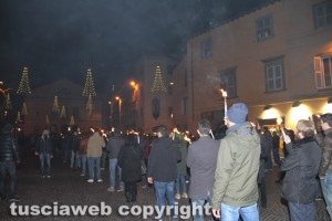 Viterbo - La fiaccolata di CasaPound di solidarietà con "Ervin, Dighino, Conte e Jacopetto"