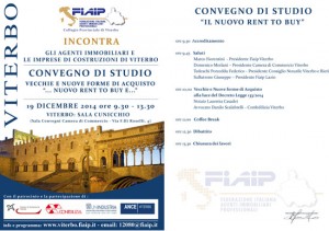 Viterbo - Il convegno "Vecchie e nuove forme di acquisto: rent to buy"