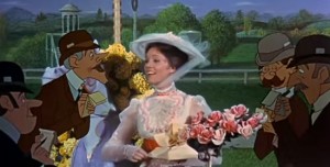 Una scena di "Mary Poppins"