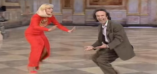 Raffella Carrà e Roberto Benigni