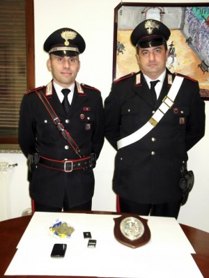 Vetralla - Il materiale sequestrato dai carabinieri 