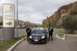 Una pattuglia dei carabinieri 