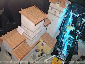 Il presepe ambientato a piazza San Lorenzo