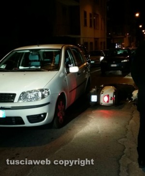 L'incidente in via Vittorio Veneto