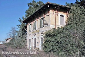 La vecchia stazione smantellata di Gallese