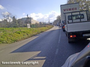 Viterbo - Tamponamento sulla Cassia nord