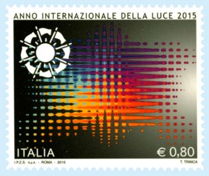 Il francobollo dedicato all'Anno internazionale della luce