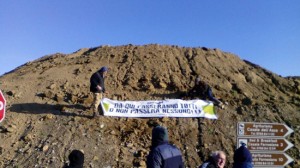 Tarquinia - La protesta del comitato per il diritto alla mobilità