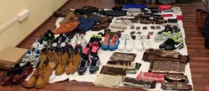 La merce sequestrata dai carabinieri