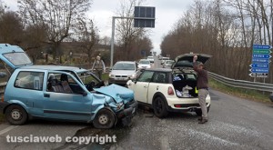 Viterbo - L'incidente sulla Teverina