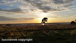 Tarquinia - Tramonto sulle Saline