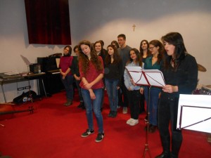 Viterbo - Un momento de "La prima notte del liceo classico" al Buratti